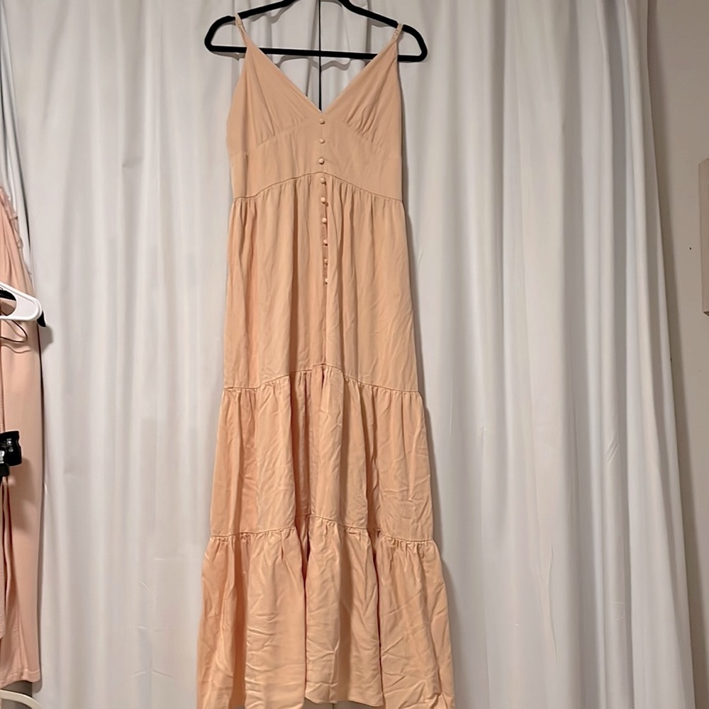Orangey pink dress